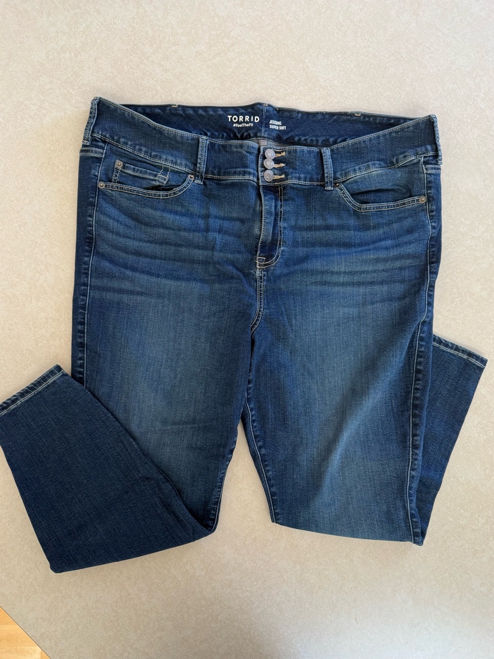 torrid Indigo Stretch Mid-Rise Curvy Skinny Jeans